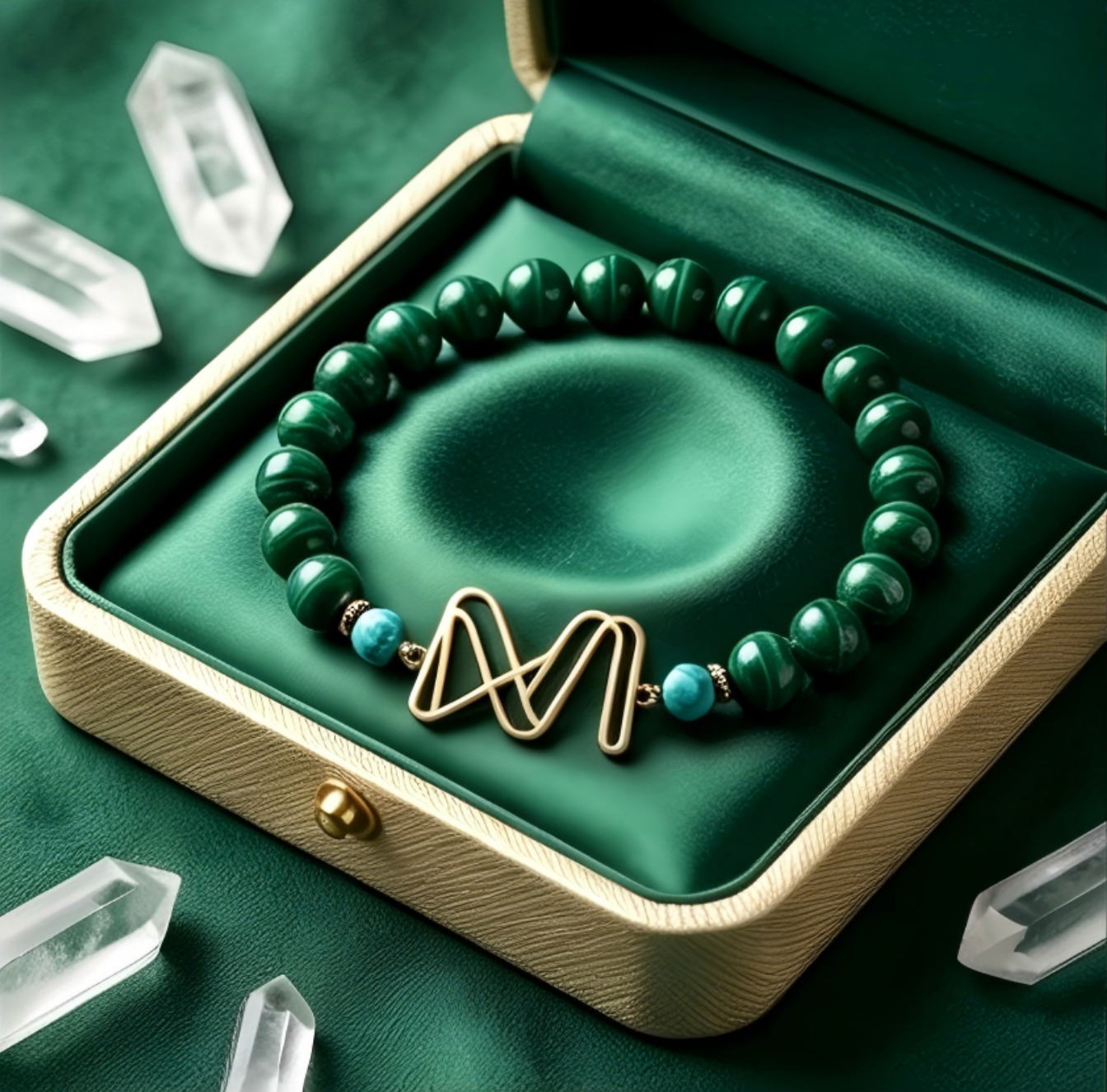 Malachite Bracelet  —  Flow Energy
