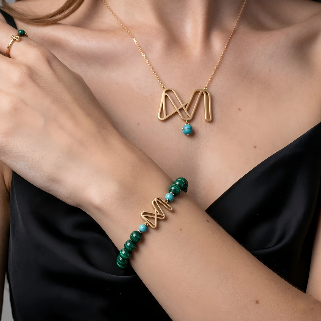 Malachite Bracelet  —  Flow Energy