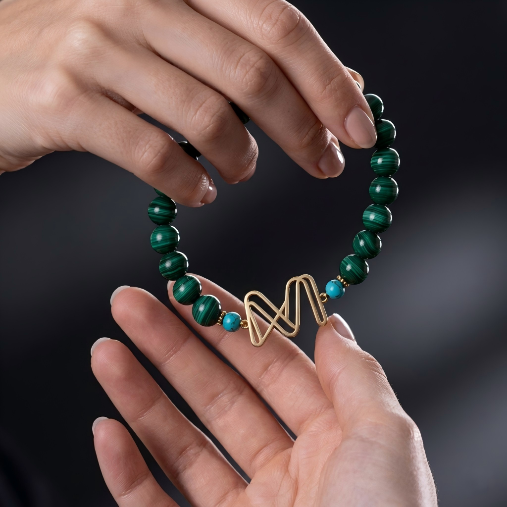 Malachite Bracelet  —  Flow Energy